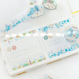 BGM マスキングテープ 箔押し 20mm 2cm 2センチ幅 スペシャル 水彩の町 東京タワー 都会 ヨーロッパの街 別荘 富士山 海岸 ビージーエム