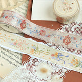 BGM マスキングテープ スペシャル Special 箔押し 20mm 2cm 20ミリ幅 刺繍リボン ローズ 椿 花束 牧場物語 スミレ 幻想世界 マステ ビージーエム