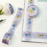 BGM マスキングテープ スペシャル Special 箔押し 20mm 2cm 20ミリ幅 刺繍リボン ローズ 椿 花束 牧場物語 スミレ 幻想世界 マステ ビージーエム