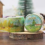 BGM マスキングテープ スペシャル Special 箔押し 30mm 3cm 3センチ 30ミリ幅 点描画 牧場 海辺 雪山 星夜 庭園 夕景 マステ ビージーエム