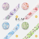 BGM マスキングテープ スペシャル Special 箔押し 20mm 2cm 20ミリ幅 余白・紫 余白・赤 余白・青 余白・緑 マステ ビージーエム