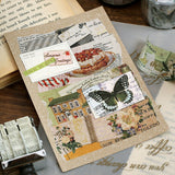 BGM マスキングテープ Special 箔押し ロマンへの招待 30mm 3cm 3センチ幅 花 蝶 果物 物語 甘味 手紙 ヴィンテージ ビージーエム 手帳 ギフト