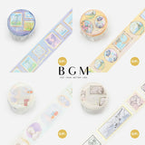 BGM マスキングテープ Special 箔押し アートめぐり 30mm 3cm 3センチ幅 印象 浪漫 静物 素描 フレーム 額縁 絵画 ビージーエム 手帳 ギフト