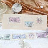 BGM マスキングテープ Special 箔押し アートめぐり 30mm 3cm 3センチ幅 印象 浪漫 静物 素描 フレーム 額縁 絵画 ビージーエム 手帳 ギフト