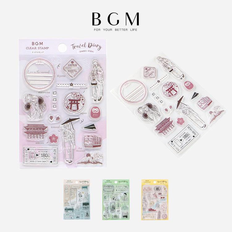 BGM Clear Stamp Japan Travel STP004-BT-CST – gute gouter