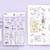 BGM クリアスタンプ 文具 BT-CS057 BT-CS058 ラッピング BT-CS059 イベント BT-CS060 ヴィンテージ日付 ビージーエム