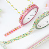 BGM マスキングテープ ライフ Life 箔押し 5mm お茶時間 TAPE-001