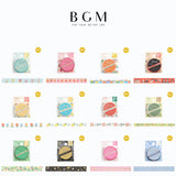 BGM マスキングテープ ライフ Life 箔押し 5mm お茶時間 TAPE-001