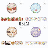 BGM クリアテープ 20mm 喫茶アラモード TAPE-006