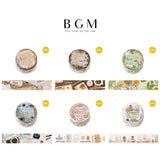 BGM ビージ-エム マスキングテープ 20mm 2.0cm 2センチ 20ミリ幅 私のつくえ おしゃれ ナチュラル ギフト マステ カード 手帳