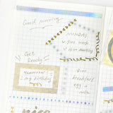 BGM ビージ-エム クリアテープ 5mm 5ミリ幅 模様 ハート リボン 咲く花 チェック リトゥルスター ギフト カード 手帳