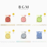 BGM ビージ-エム クリアテープ 5mm 5ミリ幅 模様 ハート リボン 咲く花 チェック リトゥルスター ギフト カード 手帳