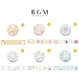 BGM 마스킹 테이프 20mm 수명 메인 치치 토스트 컬러 버튼 브라우치 컬러 동물원 발레리나 발레리나