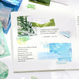 BGM トレーシングペーパーシール いろどりの詩 45枚入り シール ピンク パープル オレンジ イエロー ミドリ ブルー ホワイト ネイビー 花 写真 ビージーエム 手帳 ギフト