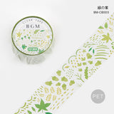 BGM 명확한 테이프 라이프 플라워 30mm BGM-PET002 BM-CB