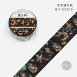 BGM クリアテープ ライフ Life 20mm 2cm 2センチ 20ミリ幅 夢のスズラン カラフル・シャボン玉 小人の行進 ぬいぐるみ 不思議な夜 カラフル・スクエア ビージーエム