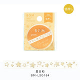 BGM Masking Tape 5mm LIFE Basic Check Waffle Dot Star Antique Pattern Star Day Mystery Pattern Flowers Melody Tape Ice