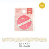 BGM Masking Tape 5mm LIFE Basic Check Waffle Dot Star Antique Pattern Star Day Mystery Pattern Flowers Melody Tape Ice