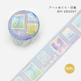 BGM マスキングテープ Special 箔押し アートめぐり 30mm 3cm 3センチ幅 印象 浪漫 静物 素描 フレーム 額縁 絵画 ビージーエム 手帳 ギフト