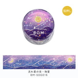 BGM マスキングテープ 20mm 流れ星の夜 TAPE-005