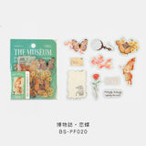 BGM クリアシール 博物誌 30枚入り 青羽 金羽 蝶夢 恋蝶 青貝 桜貝 幻夜 幻夢 クリア 透明 ビージーエム 手帳 ギフト