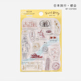 BGM クリアスタンプ 旅行 BT-CST001 日本旅行・町並み BT-CST002 日本旅行・散歩 BT-CST003 世界旅行・スポット BT-CST004 世界旅行・都会 ビージーエム