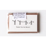 KNOOPWORKS 活版カード 手旗信号