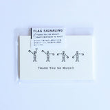 KNOOPWORKS 活版カード 手旗信号