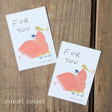 cotori cotori A8 ミニカード Happy Birthday / FOR YOU CARD02