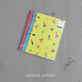 cotori cotori コトリコトリ 食いしん坊な二人のA6メモ 手帳メモ