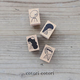 cotori cotori コトリコトリ ラバースタンプ 女の子のお顔のスタンプ 手帳 メモ はんこ ギフト