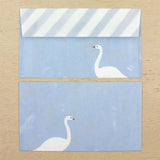 Cozyca Products コジカプロダクツ レターセット Subikiawa. スビキアワ Swan in February 20-391 ANOTORI! 20-392 美濃和紙 便箋 封筒 おしゃれ