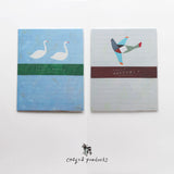 Cozyca Products コジカプロダクツ レターセット Subikiawa. スビキアワ Swan in February 20-391 ANOTORI! 20-392 美濃和紙 便箋 封筒 おしゃれ