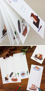 Cozyca Products コジカプロダクツ 一筆箋 西淑 FOREST 23-863 BREAD 23-864 grassland 23-885 star 23-886 おしゃれ かわいい