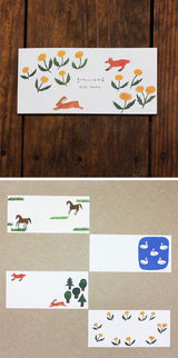 Cozyca Products コジカプロダクツ 一筆箋 西淑 FOREST 23-863 BREAD 23-864 grassland 23-885 star 23-886 おしゃれ かわいい