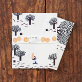 Cozyca Products コジカプロダクツ レターセット ネクタイ ねこを探しています 20-275 ちょっと休憩 20-276 美濃和紙 便箋 封筒 おしゃれ