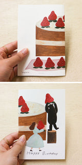 Cozyca Products コジカプロダクツ ネクタイ バースデーカード いちごのケーキ 27-049 チューリップ 27-050 おしゃれ かわいい