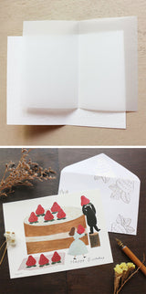 Cozyca Products コジカプロダクツ ネクタイ バースデーカード いちごのケーキ 27-049 チューリップ 27-050 おしゃれ かわいい