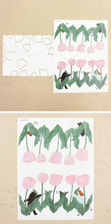 Cozyca Products コジカプロダクツ ネクタイ バースデーカード いちごのケーキ 27-049 チューリップ 27-050 おしゃれ かわいい