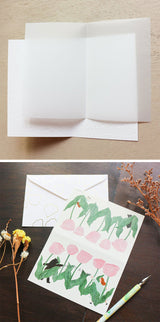 Cozyca Products コジカプロダクツ ネクタイ バースデーカード いちごのケーキ 27-049 チューリップ 27-050 おしゃれ かわいい