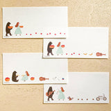 Cozyca Products コジカプロダクツ 一筆箋 ネクタイ おはな 20-419 だれかの落としもの 20-420 美濃和紙 4柄各5枚 おしゃれ かわいい