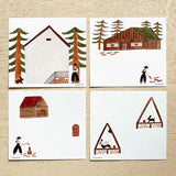 Cozyca Products コジカプロダクツ ブロックメモ ネクタイ 友だち 22-773 いえいえこやこや 22-774 4柄 各30枚 120枚綴 おしゃれ かわいい