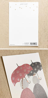 Cozyca Products コジカプロダクツ ネクタイ ポストカード 箔押し りんご畑 25-434 気球 25-435 自転車 25-436 雨が降りそう 25-437 おはな柄の傘 25-438 おしゃれ かわいい