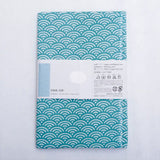 手ぬぐい nugoo NEXT 青海波 浅葱 ブルーグリーン あさぎ 紅桔梗 べにききょう あかむらさき 注染染め モダン 手描き シンプル パターン 和風 日本製 ギフト 手拭い てぬぐい 拭う ぬぐう