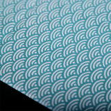 手ぬぐい nugoo NEXT 青海波 浅葱 ブルーグリーン あさぎ 紅桔梗 べにききょう あかむらさき 注染染め モダン 手描き シンプル パターン 和風 日本製 ギフト 手拭い てぬぐい 拭う ぬぐう