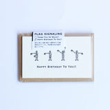 KNOOPWORKS 活版カード 手旗信号