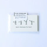 KNOOPWORKS 活版カード 手旗信号