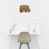 人気絵本作家 五味太郎デザイン 直筆サイン入り限定モデル GOMI TARO オリジナル時計 ゾウ ブラウン MADE IN JAPAN お取り寄せ