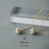 hare 珠の耳飾り ドロップピアス ゴールド 水引 ハレ 飾り アクセサリー ジュエリー 装身具 国産 作家 HARE Earrings Accessory Jewelry Mizuhiki TAMA-E2(G)