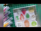 To-mei Han Clear Stamp Berry con fresa acrílica Kiwi Pine mandarín oranges tomoihan-01-ta
